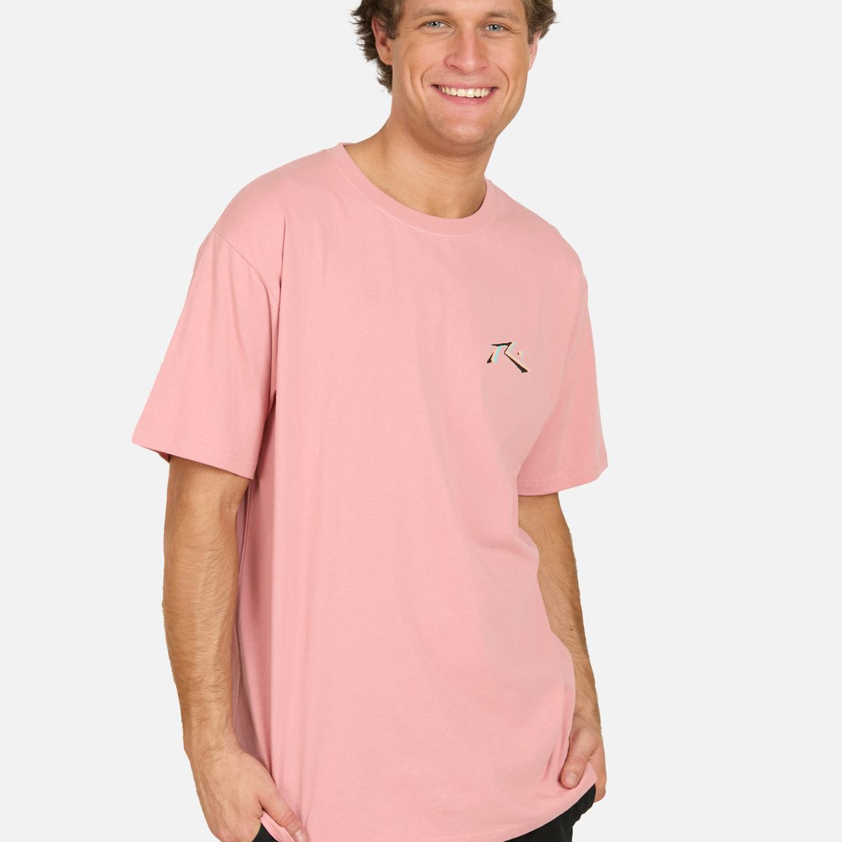 RUSTY - Polera MC Eco Rosado Hombre Rusty