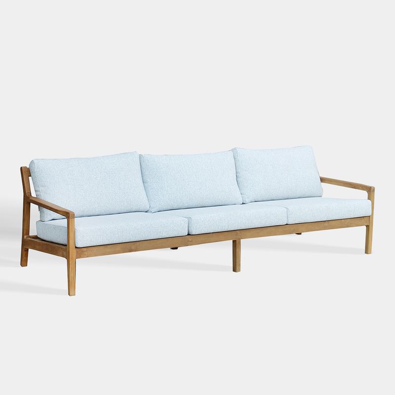 DECO EXTERIOR - Sofa de exterior Palma 3 cuerpos - madera Teka