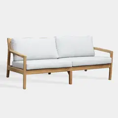 DECO EXTERIOR - Sofa de exterior Palma 2 cuerpos - madera Teka