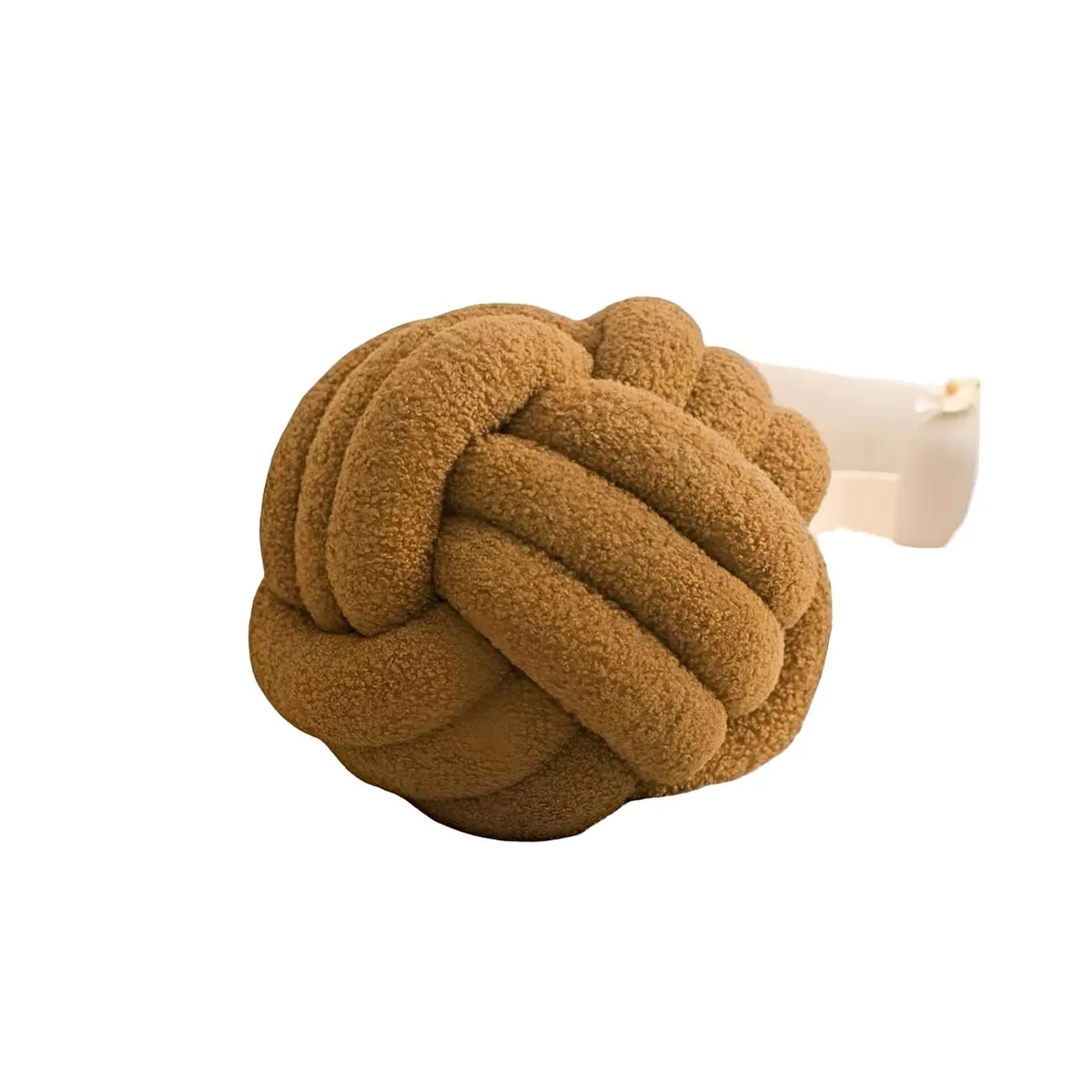 GENERICO - ALMOHADA COJIN NUDO CAFÉ 22 CM