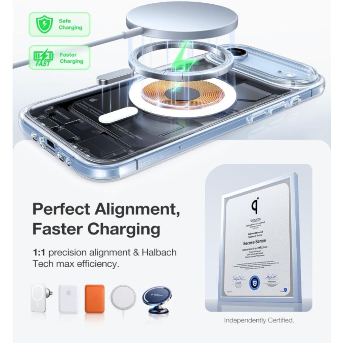 GENERICO - Carcasa Para iPhone 17 Air Transparente MagSafe
