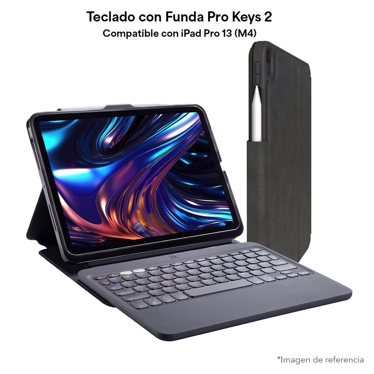ZAGG - Teclado con Funda Pro Keys 2 para iPad Pro 13 (M4) ES
