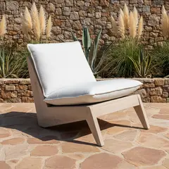 DECO EXTERIOR - Sofa de exterior Vigo 1 cuerpo - madera Teka.