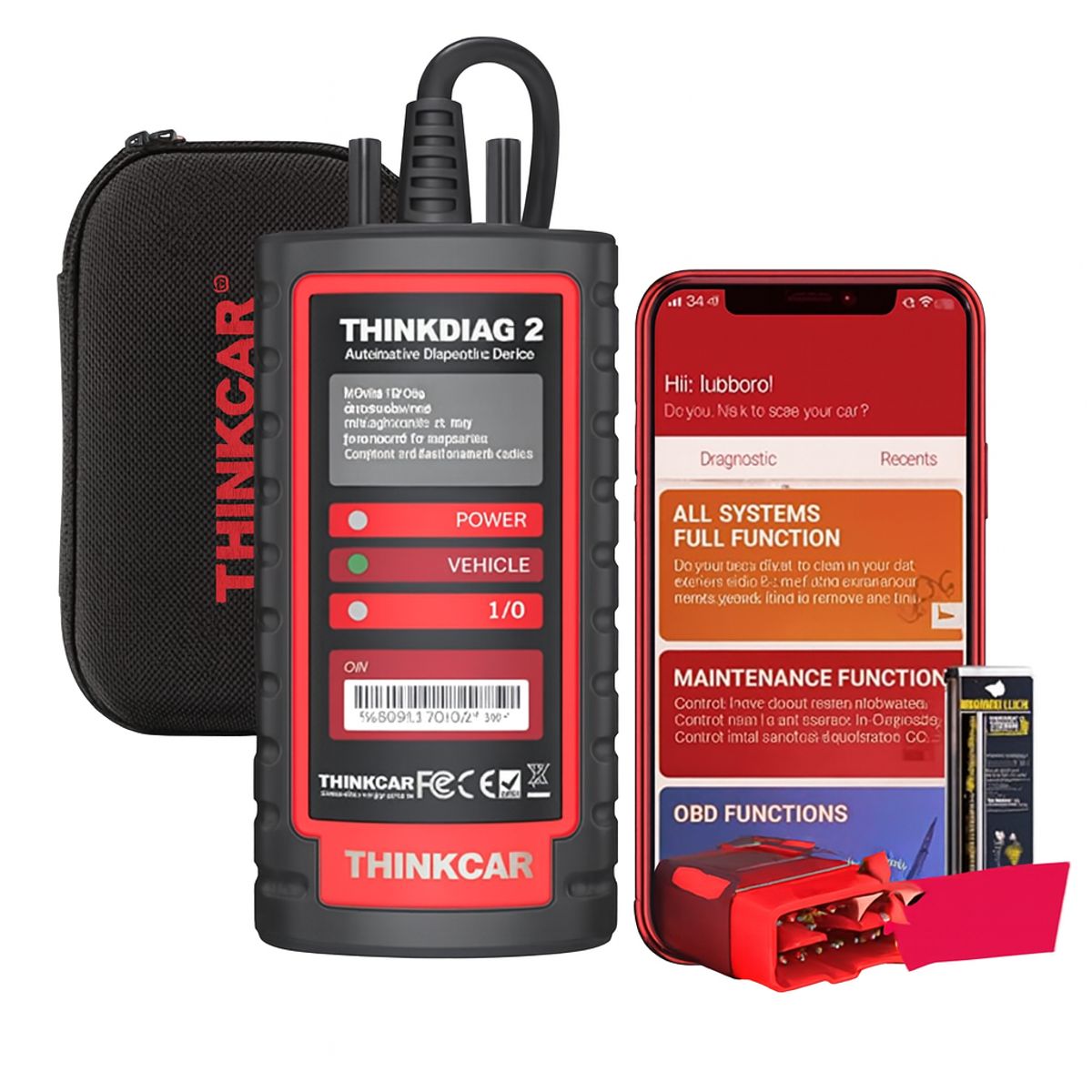 THINKCAR - Thinkdiag 2 Scanner Automotriz Obd2 Multimarca Diagnostico