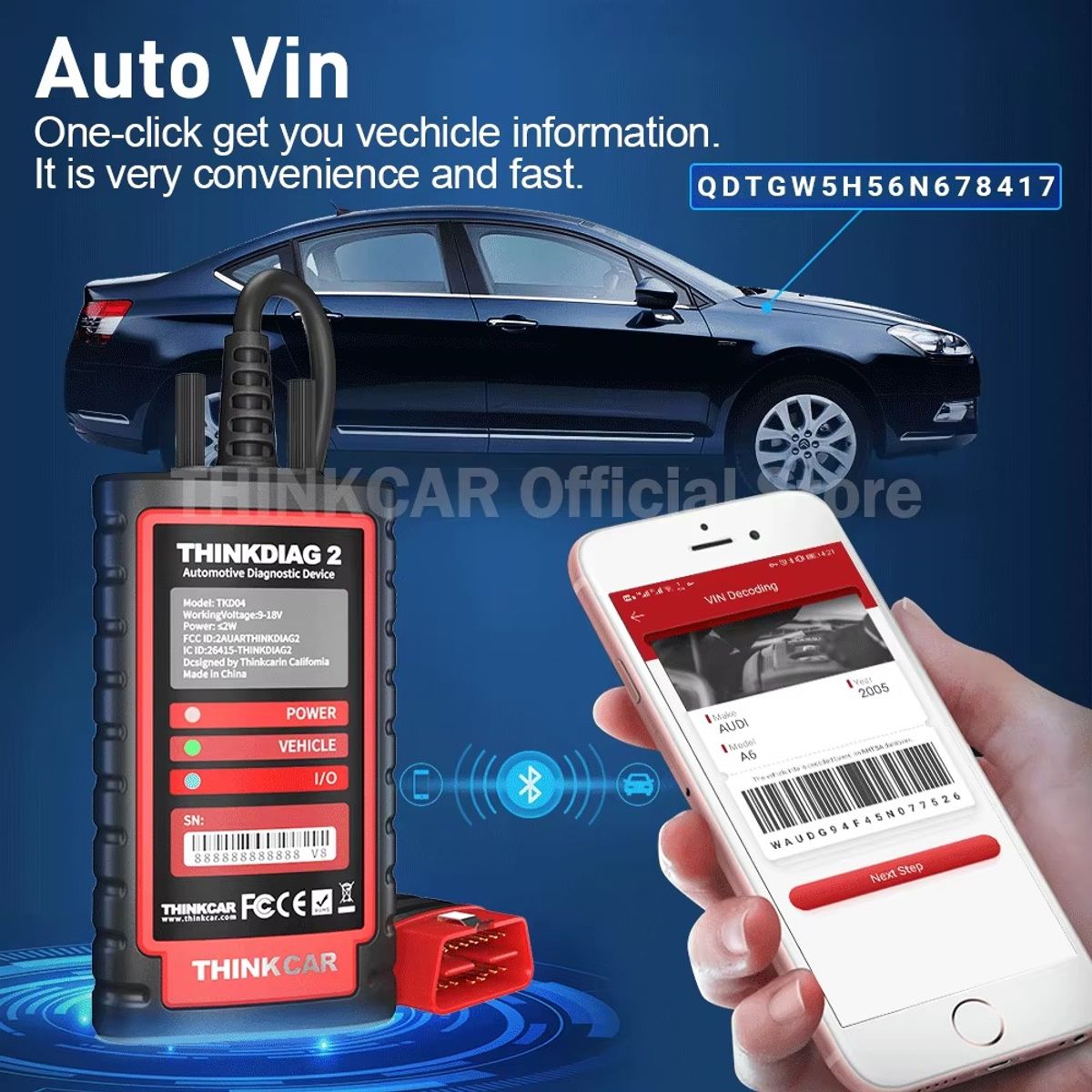 THINKCAR - Thinkdiag 2 Scanner Automotriz Obd2 Multimarca Diagnostico