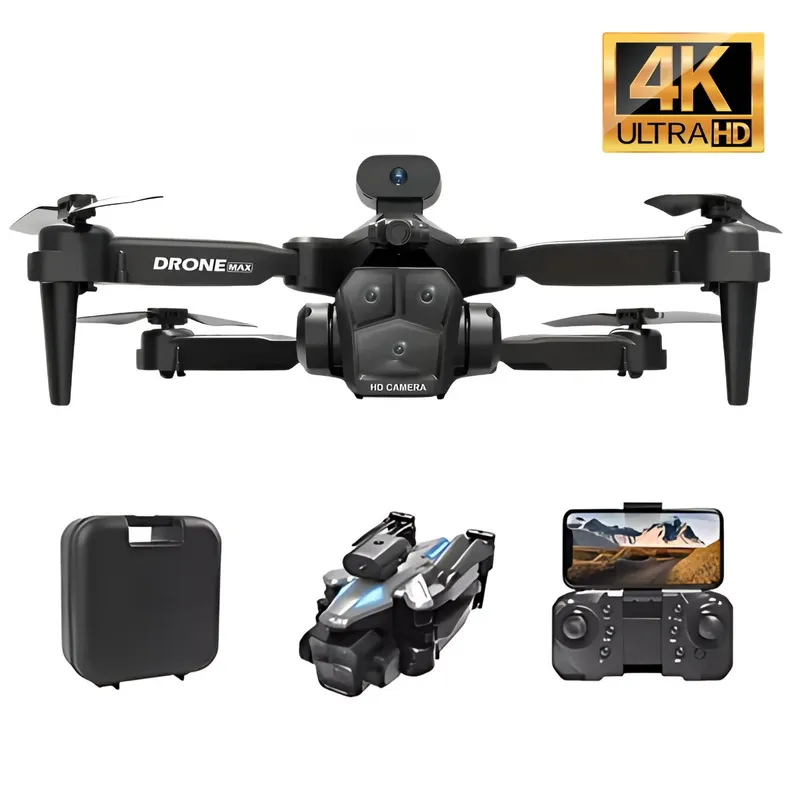 BAZUCA - Drone Cámaras 4k triple H15 Pro Max Wifi 24ghz Fpv Antichoques Bazuca