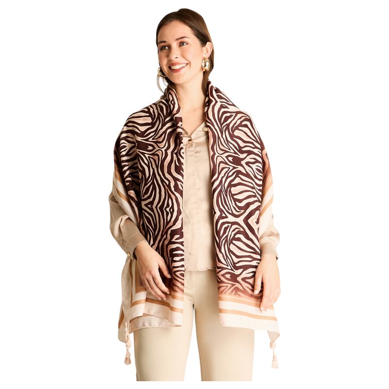 LORENZO DI PONTTI - Pañuelo Beige Estampado