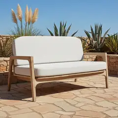 DECO EXTERIOR - Sofa de exterior Santerra 1 cuerpo - madera Teka