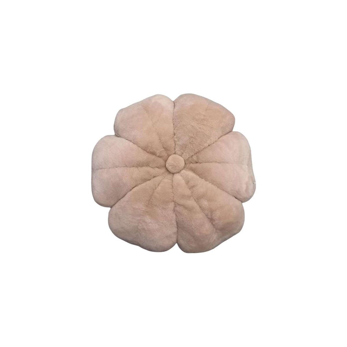 GENERICO - ALMOHADA COJIN FLOR BEIGE 50 CM