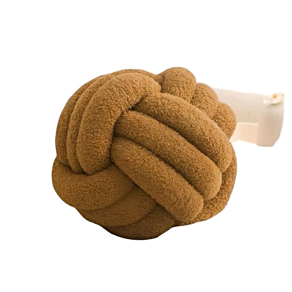 GENERICO - ALMOHADA COJIN NUDO CAFÉ 22 CM