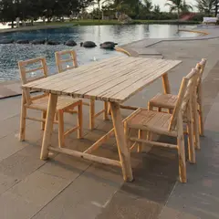 DECO EXTERIOR - Mesa Comedor Tossa 200 cm Madera Teka