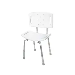 GENERICO - Silla de Ducha con respaldo y altura regulable