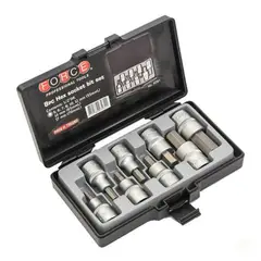 FORCE - Juego de Dados Allen 1/2 - 5 a 17 mm - 8 Piezas
