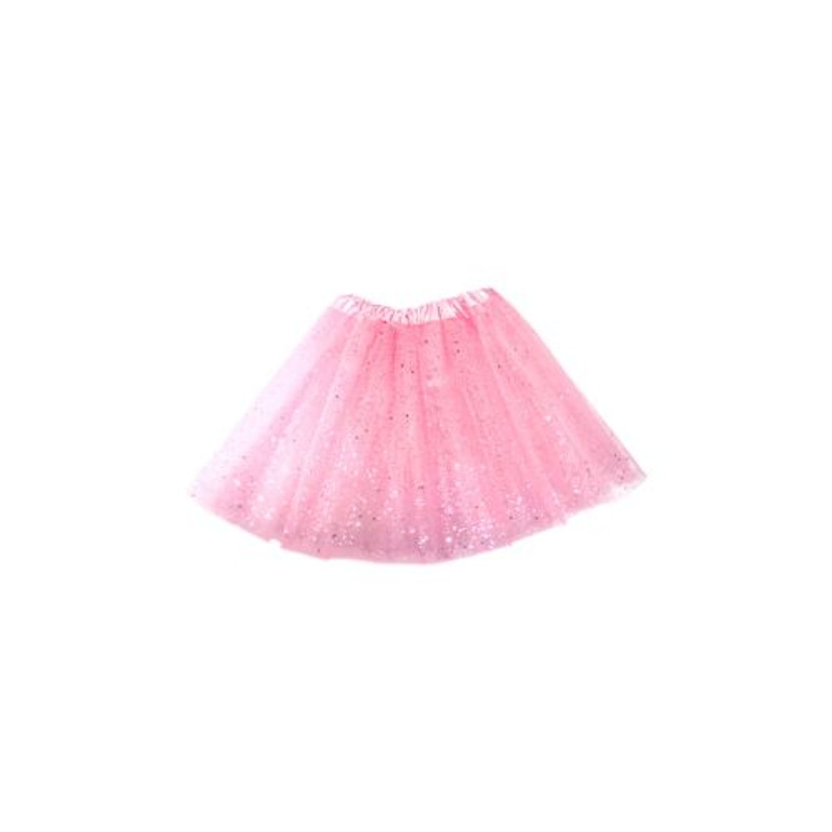 GENERICO - Falda Ballerina Escarcha Rosa 30 Cm X1 Unidad