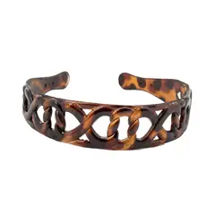 BIJOUTERIA LB20 SPA - Cintillo Diadema Mediano Rígido Cabello Diseño 10 - Marrón