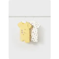 MAYORAL - Set 2 enteritos cortos recién nacido