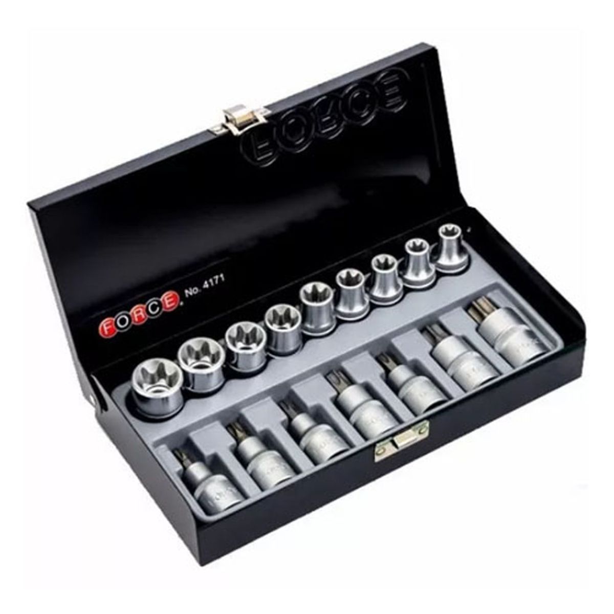 FORCE - Juego de Dados Torx de 1/2 - 16 piezas M/H