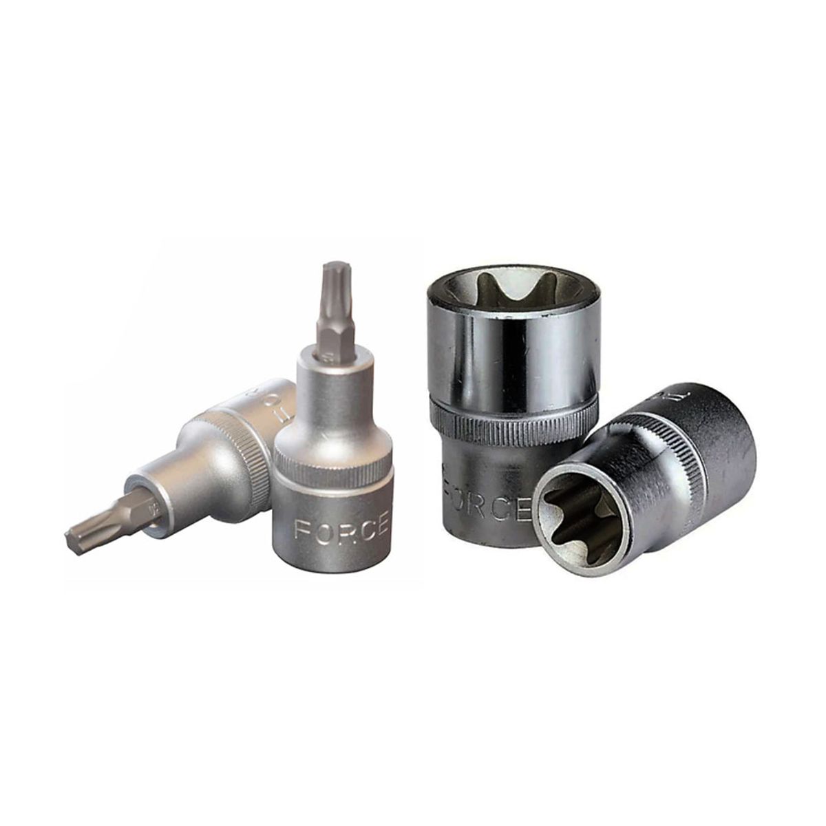 FORCE - Juego de Dados Torx de 1/2 - 16 piezas M/H
