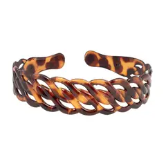 BIJOUTERIA LB20 SPA - Cintillo Diadema Mediano Rígido Cabello Diseño 14 - Marrón