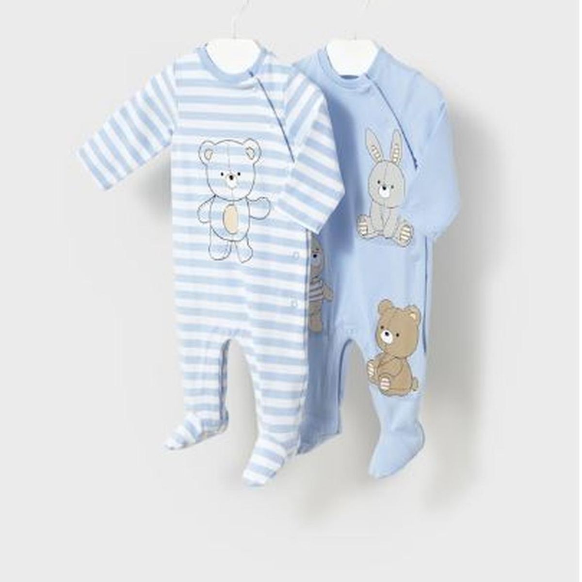 MAYORAL - Set 2 enteritos largos recién nacido niño