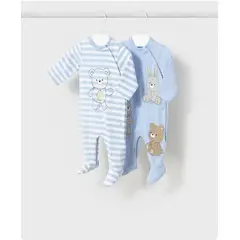 MAYORAL - Set 2 enteritos largos recién nacido niño