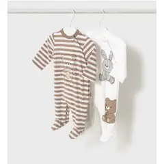 MAYORAL - Set 2 enteritos largos recién nacido niño