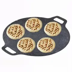 GENERICO - Plancha antiadherente sarten budare sartenes hierro 33cm