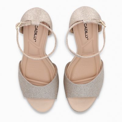 Imagen 2 del producto Sandalia Mujer Champagne/Glitter Cristine 319