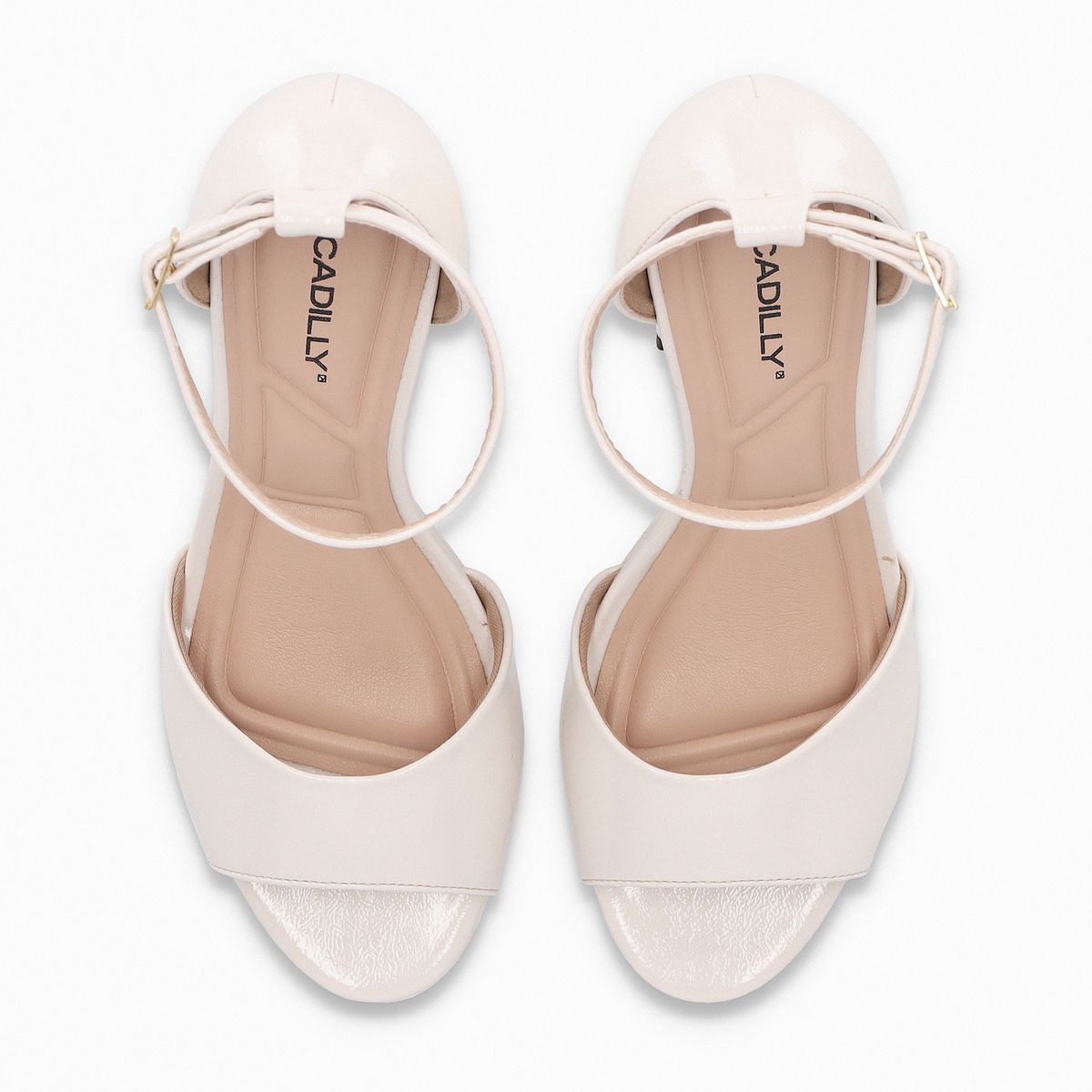 PICCADILLY - Sandalia Mujer Crema/Charol Cristine 319 Piccadilly