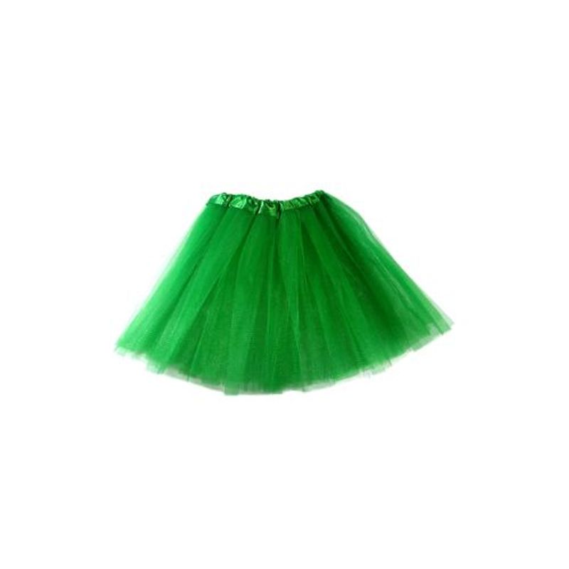 GENERICO - Falda Ballerina Lisa Verde 30 Cms X 1 Unidad