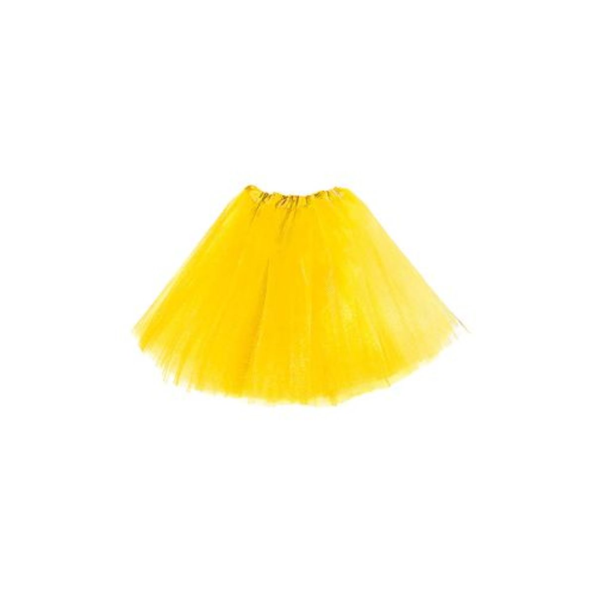 GENERICO - Falda Ballerina Lisa Amarillo 30 Cms X 1 Unidad