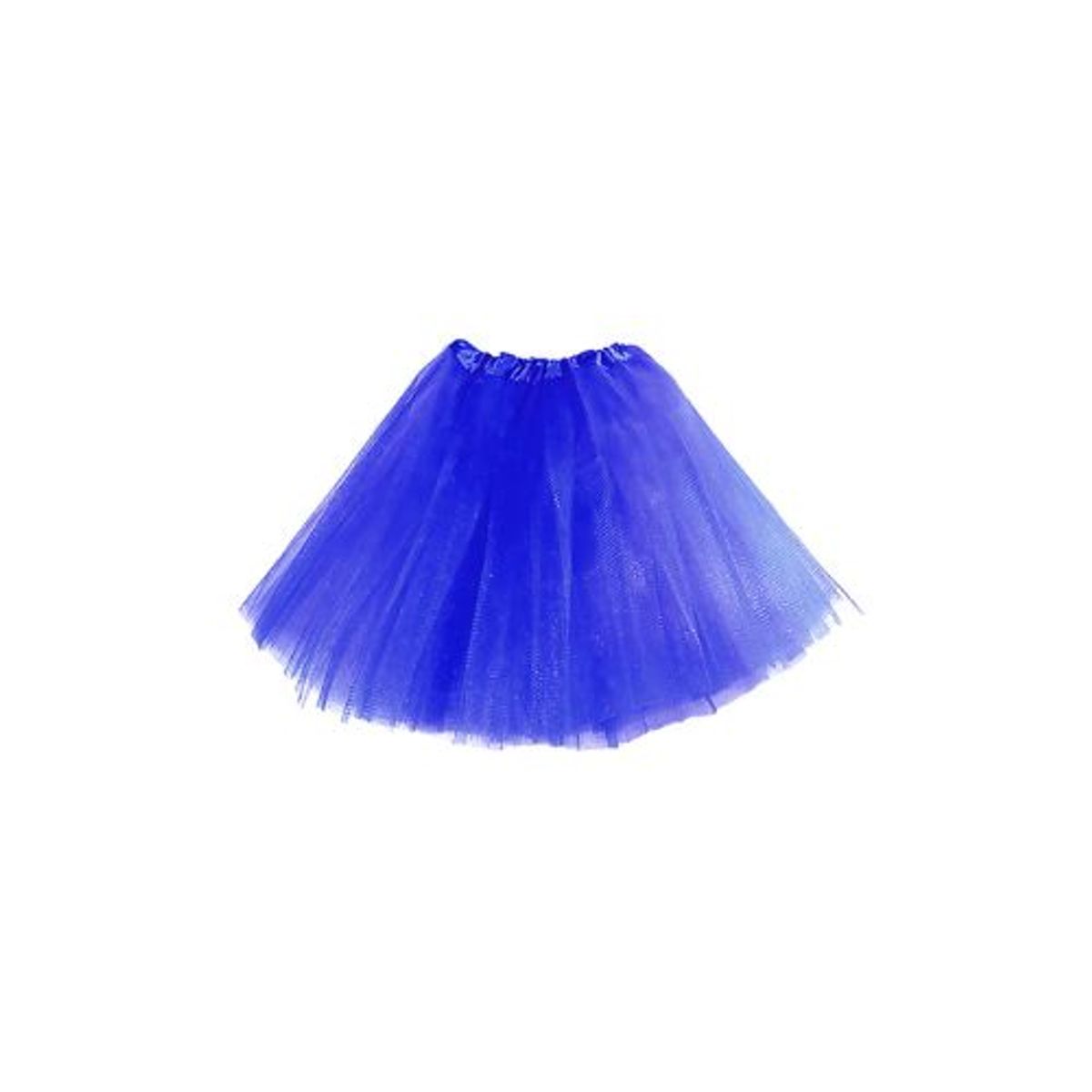 GENERICO - Falda Ballerina Lisa Azul Rey 30 Cms X 1 Unidad