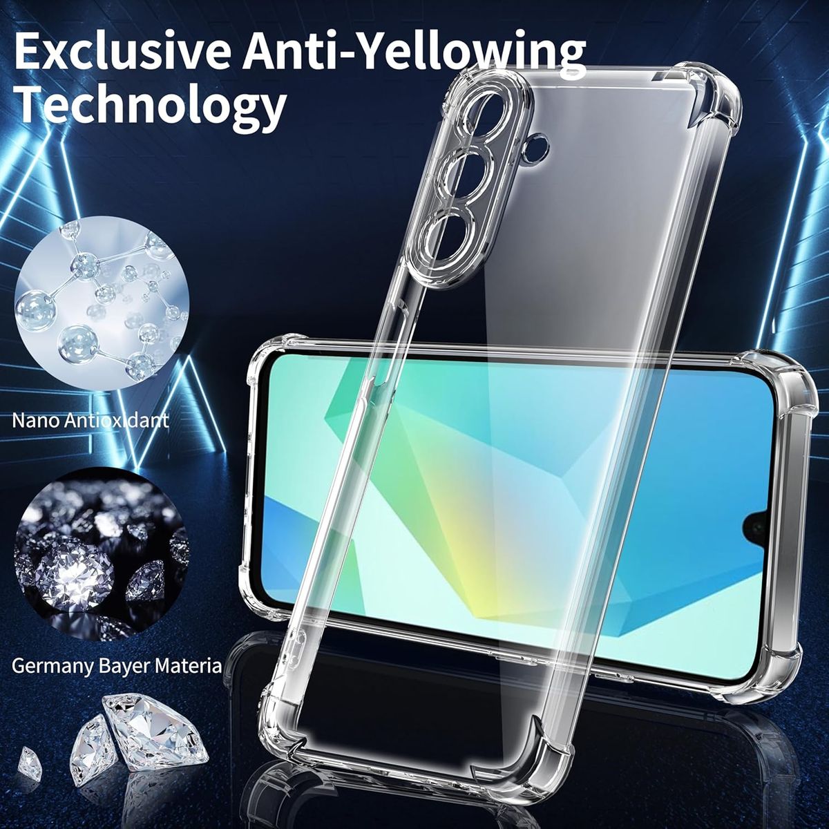 GENERICO - CARCASA PARA GALAXY A17 - ANTIGOLPES TRANSPARENTE ESQUINAS REFORZADAS