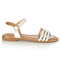 VIA UNO - Sandalia Mujer Blanco 22601631