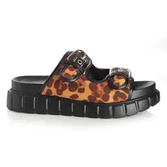 VIA UNO - Sandalia Mujer Leopardo 22641603
