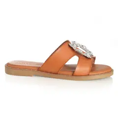 VIA UNO - Sandalia Mujer Camel 22601627
