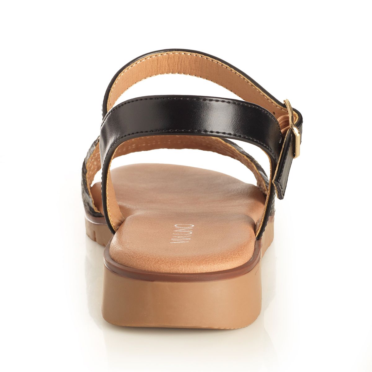 VIA UNO - Sandalia Mujer Via Uno Negro 22641608