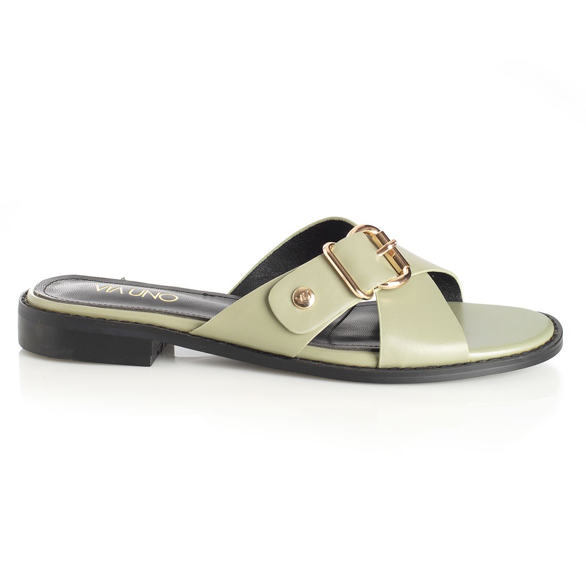 VIA UNO - Sandalia Mujer Via Uno Oliva 22601610