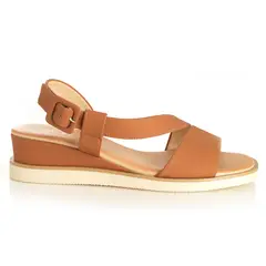 VIA UNO - Sandalia Mujer Camel 22641609