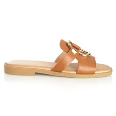 VIA UNO - Sandalia Mujer Camel 22601633