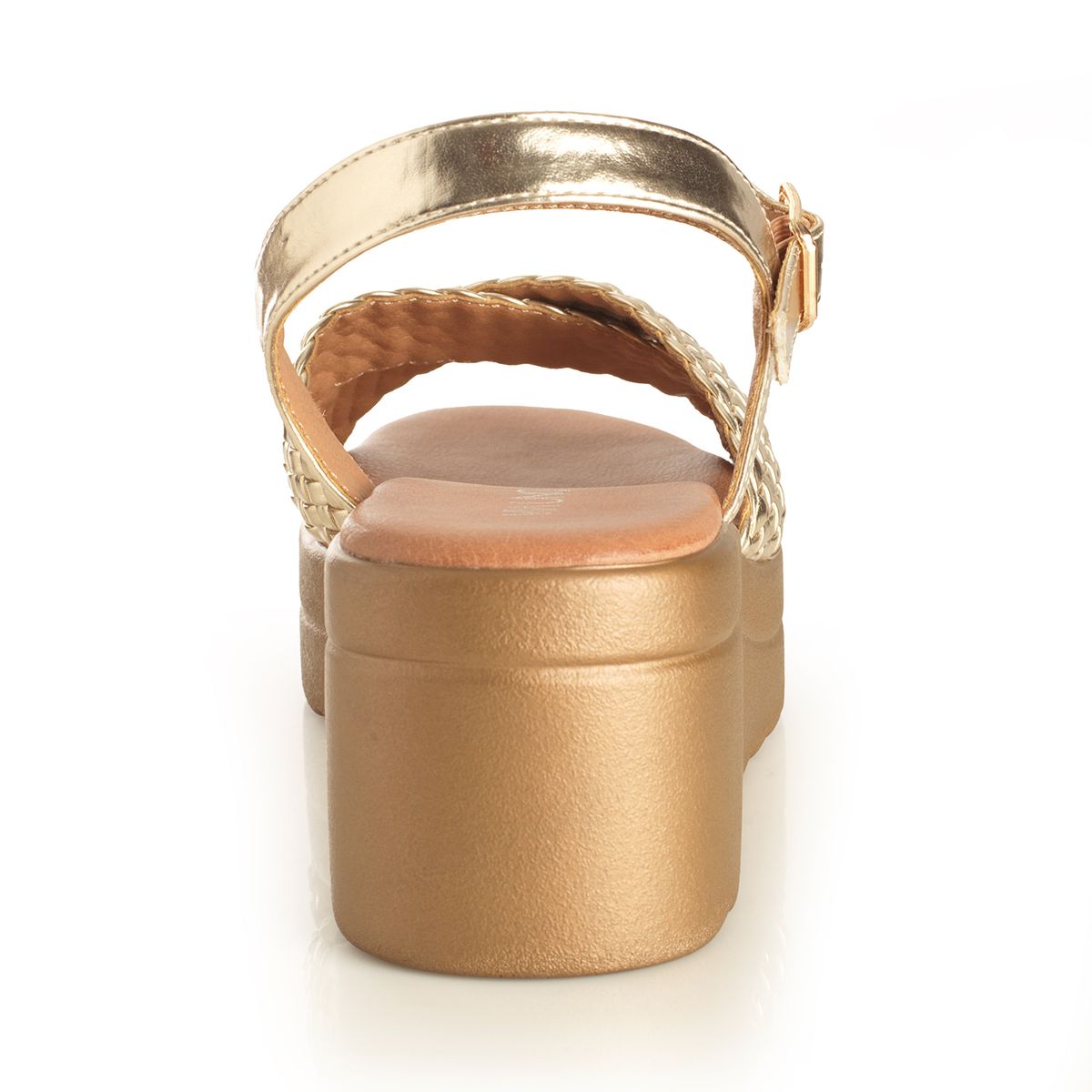 VIA UNO - Sandalia Mujer Via Uno Dorado 22642609