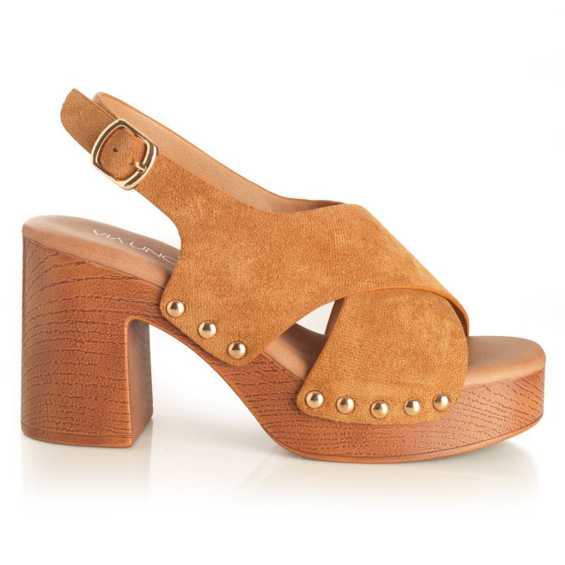 VIA UNO - Sandalia Mujer Via Uno Camel 22633620