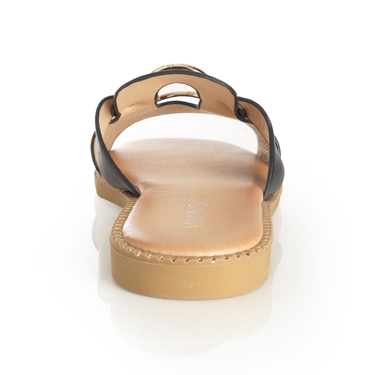 VIA UNO - Sandalia Mujer Via Uno Negro 22601633