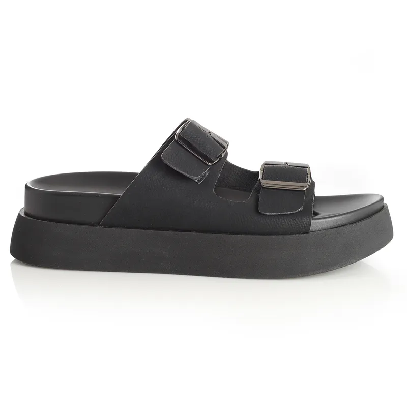 VIA UNO - Sandalia Mujer Via Uno Negro 22641618