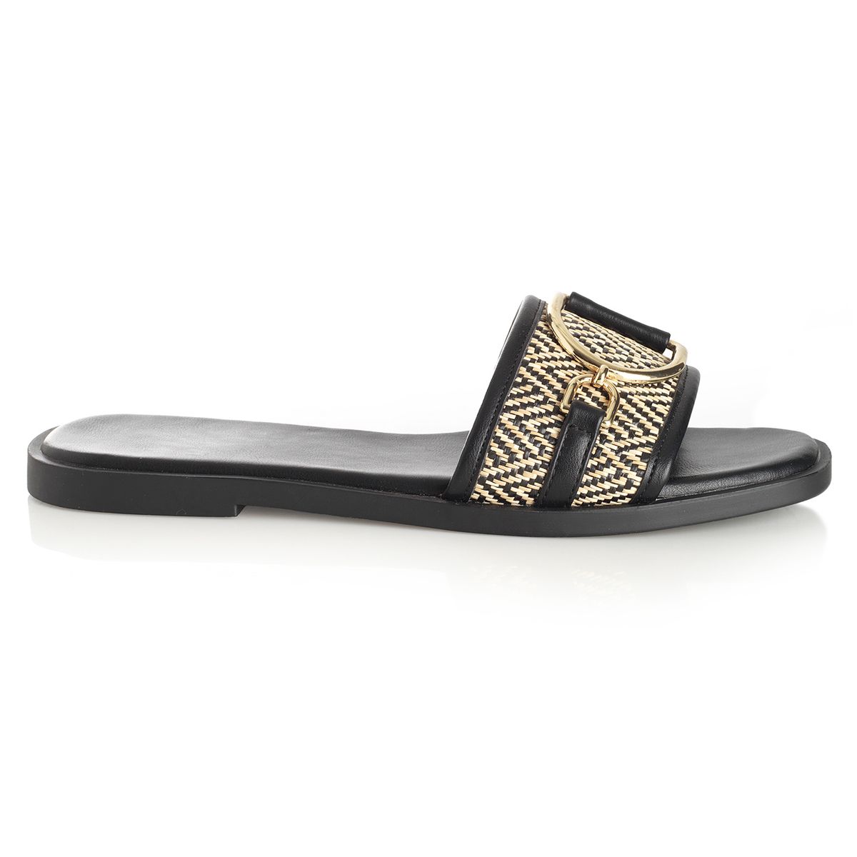 VIA UNO - Sandalia Mujer Via Uno Negro 22601642