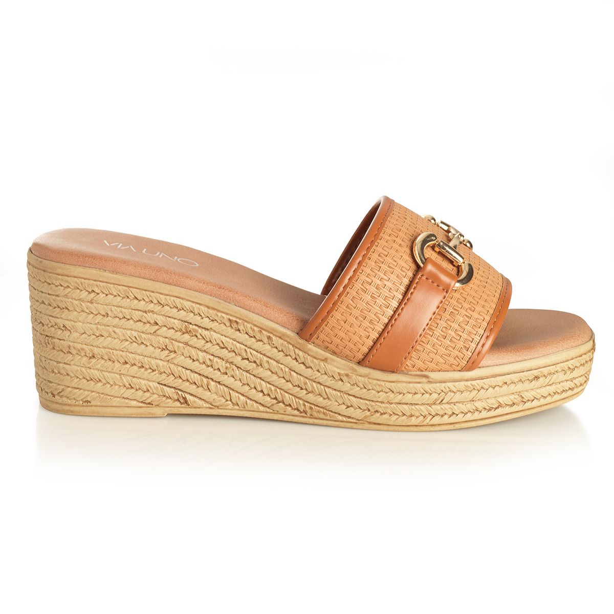 VIA UNO - Sandalia Mujer Via Uno Camel 22642611
