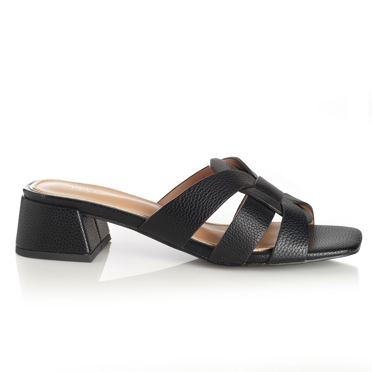 VIA UNO - Sandalia Mujer Via Uno Negro 22632617