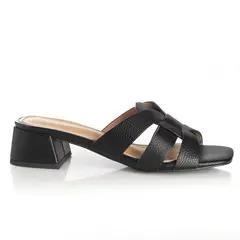 VIA UNO - Sandalia Mujer Negro 22632617