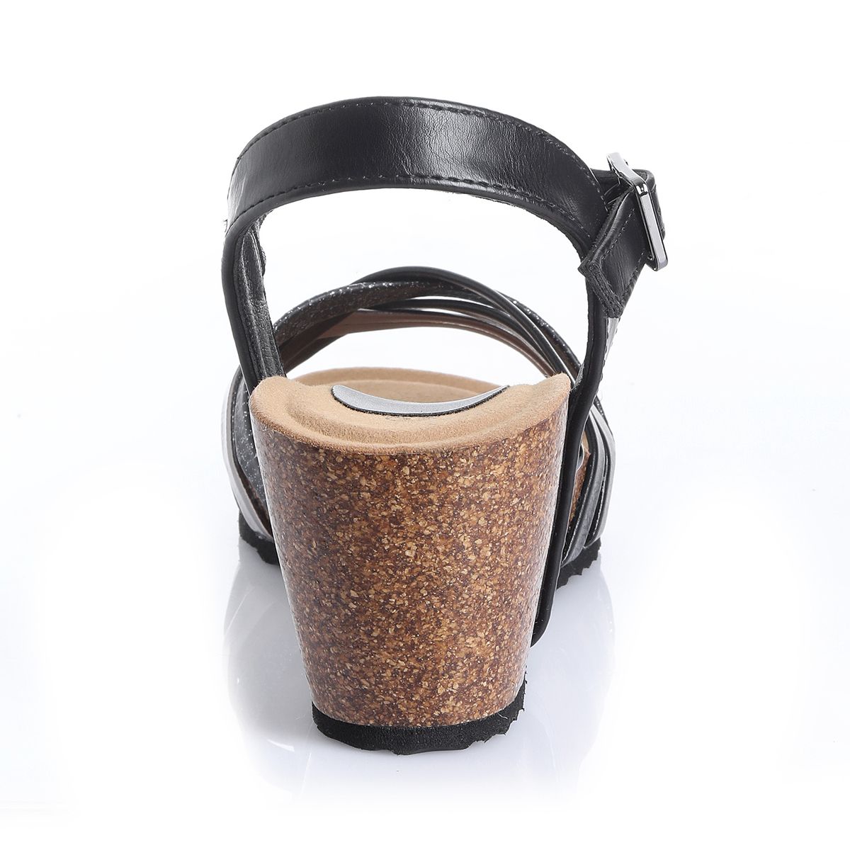 VIA UNO - Sandalia Mujer Via Uno Negro 22642618