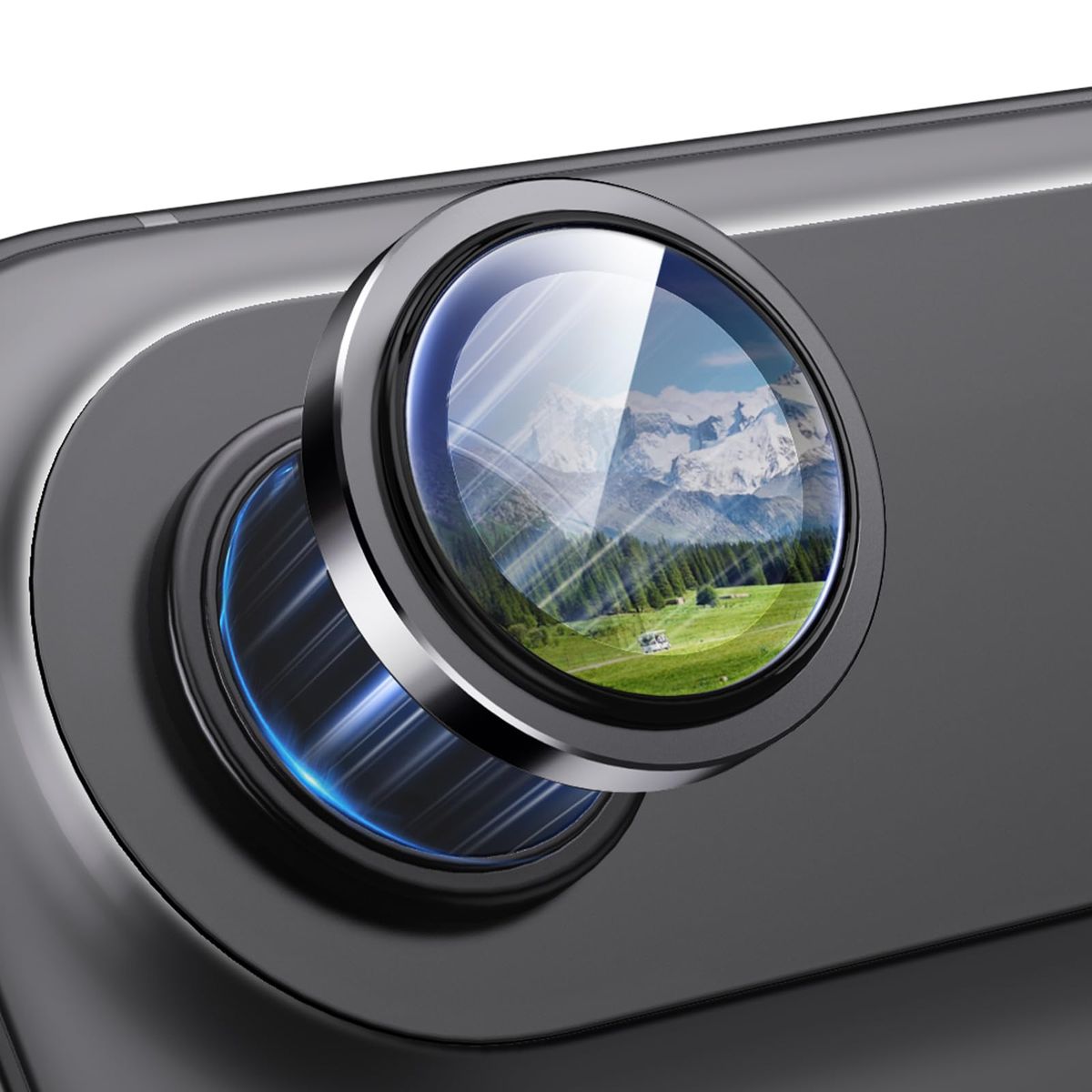 GENERICO - Protector de Camara Para iPhone 17 Air - Negro